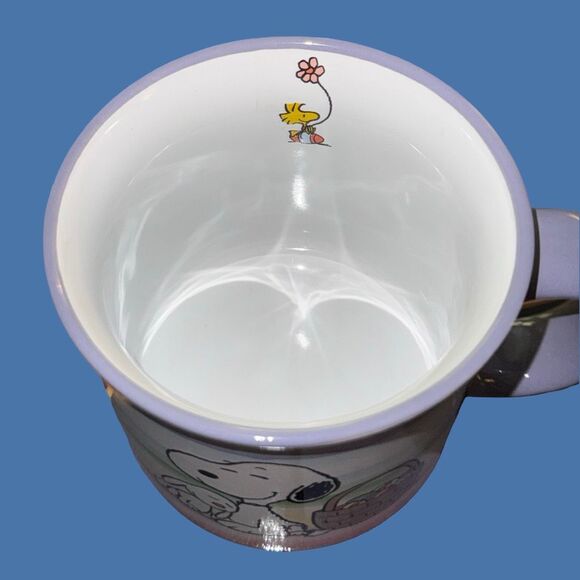 2023 New Colorful Stripes 19oz Coffee Mug Snoopy & Easter Bunny Basket Eggs - Picture 8 of 8